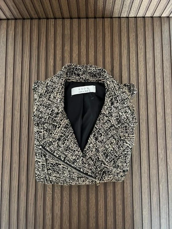 KAOS Biker Style Jas van Tweed – photo 2